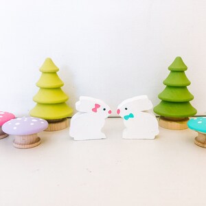 bunnyland playset wooden rabbit house