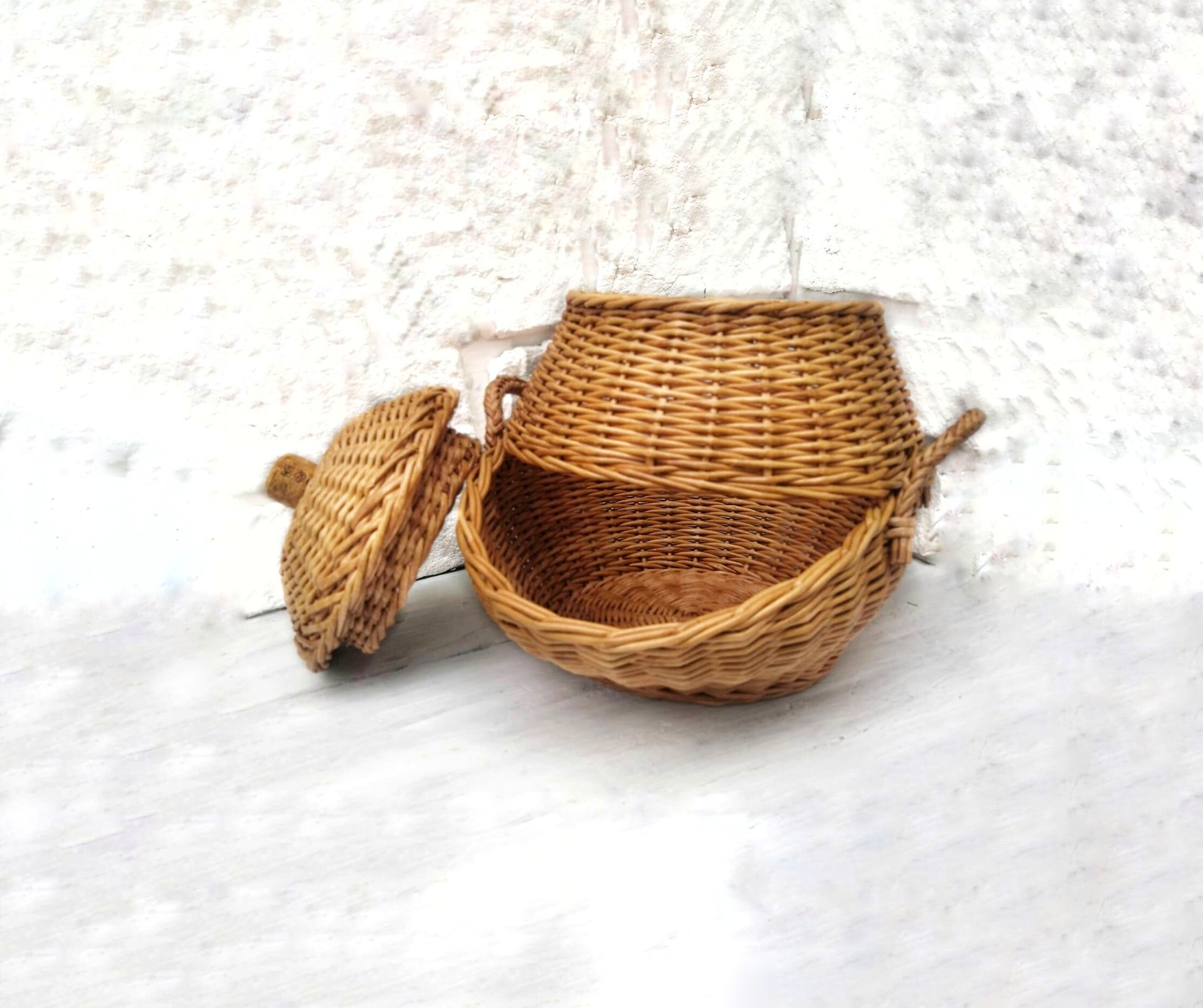 Kartoffel und Zwiebelkorb. Knoblauchbehälter. Küchenkorb. | Etsy