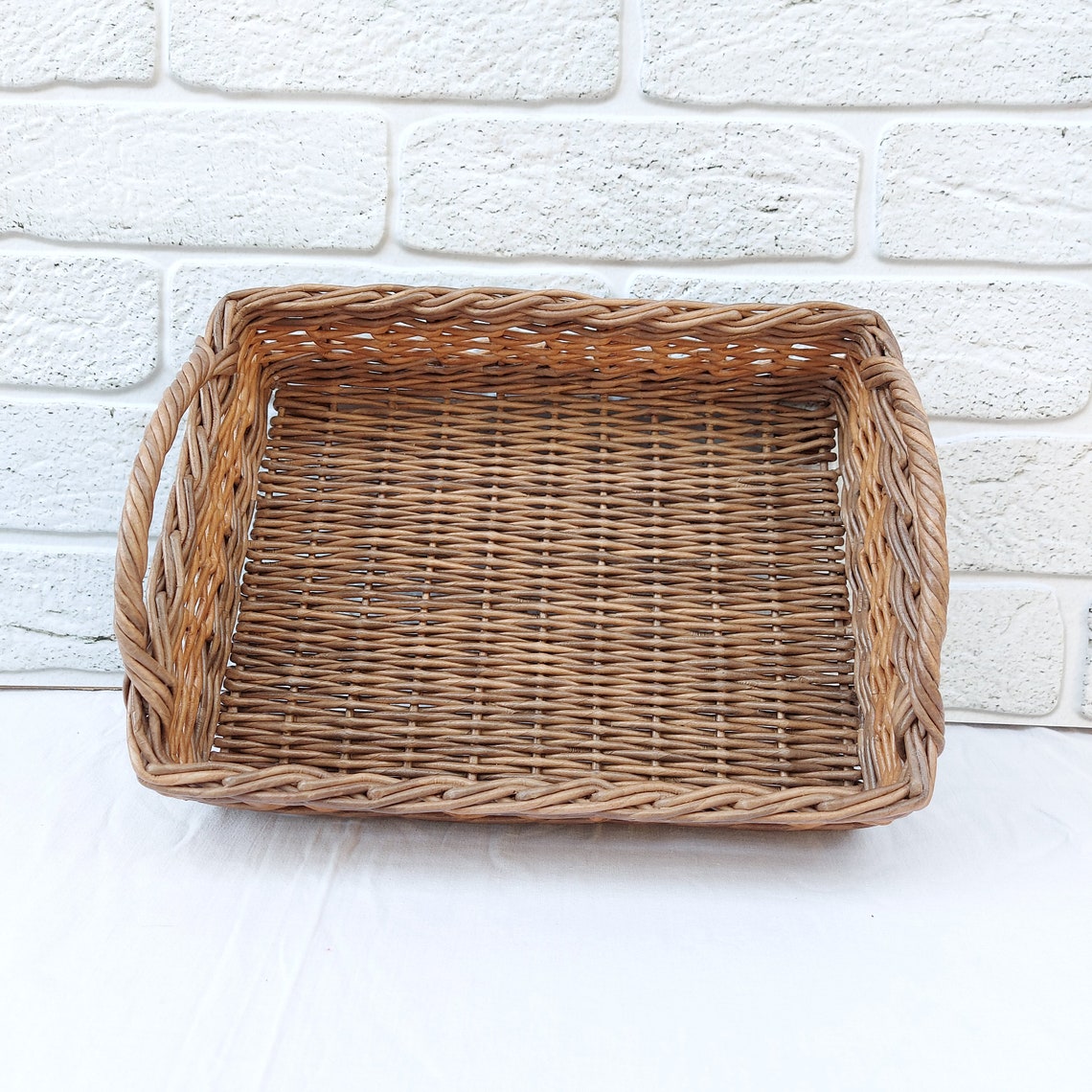 Cesta de pan organizador de baño cofre de almacenamiento de | Etsy