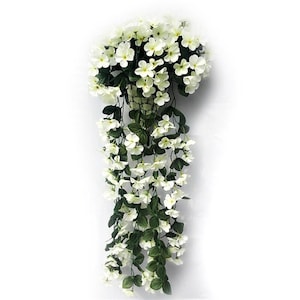 Artificial garland for Decoration Violet Garland Hanging rose Vine Flowers Garland Flowers for Wedding vine garland Party Home Decoration image 6