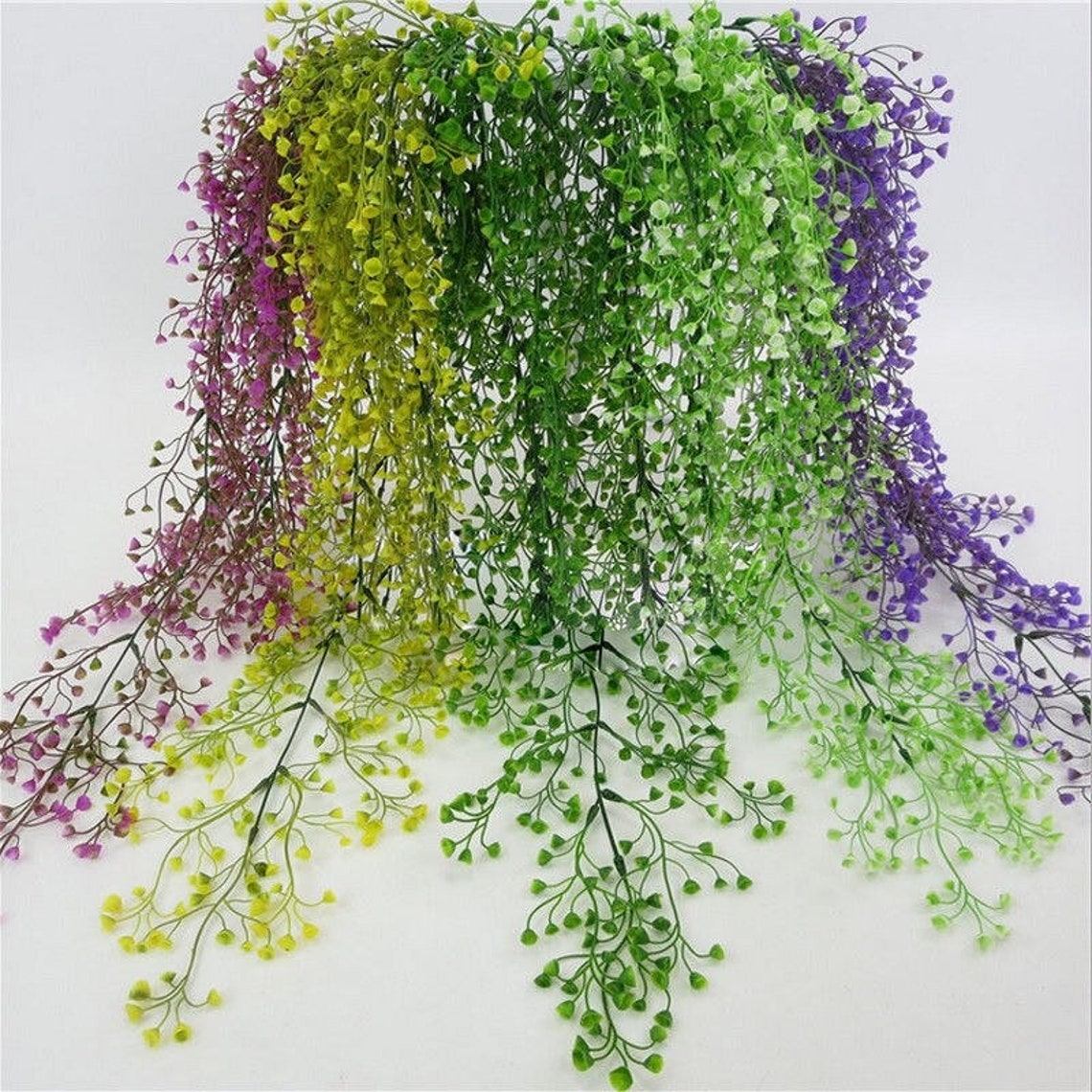 Artificial Fake Silk Flower Vine Garden Decoration Hanging Etsy UK