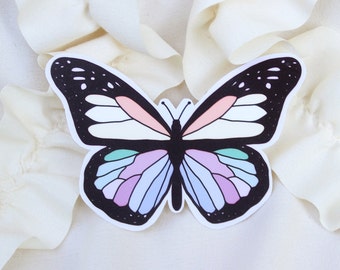 Pastel Butterfly Sticker - Monarch Sticker - Nature Sticker