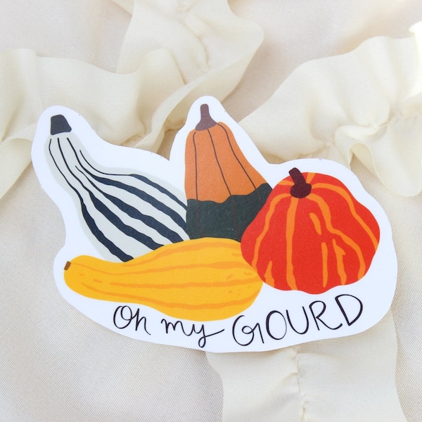 Oh My Gourd Sticker - Fall Sticker - Weatherproof Sticker