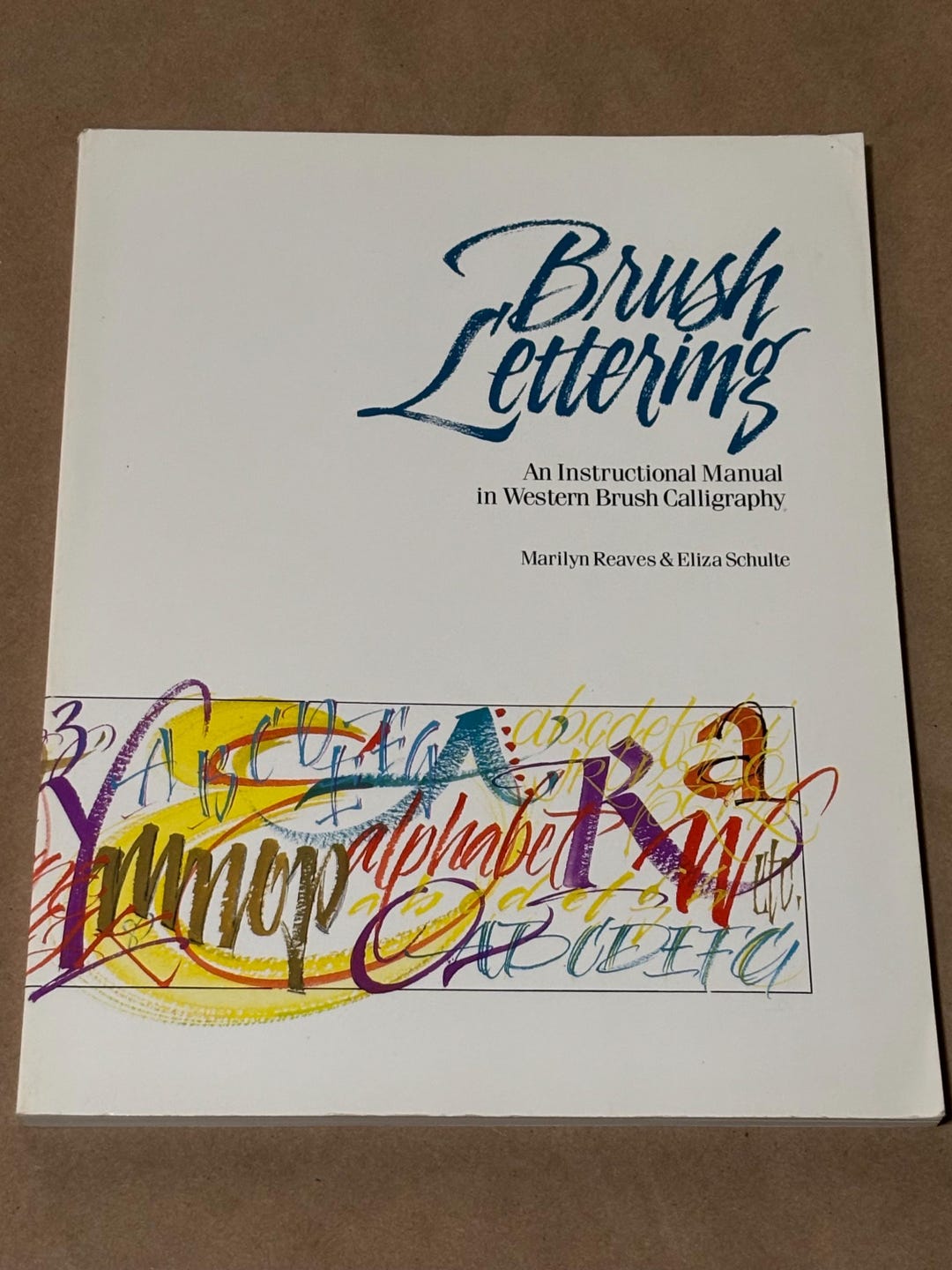 Brush Lettering Manual: Western Calligraphy Instruction, 1994 - Etsy