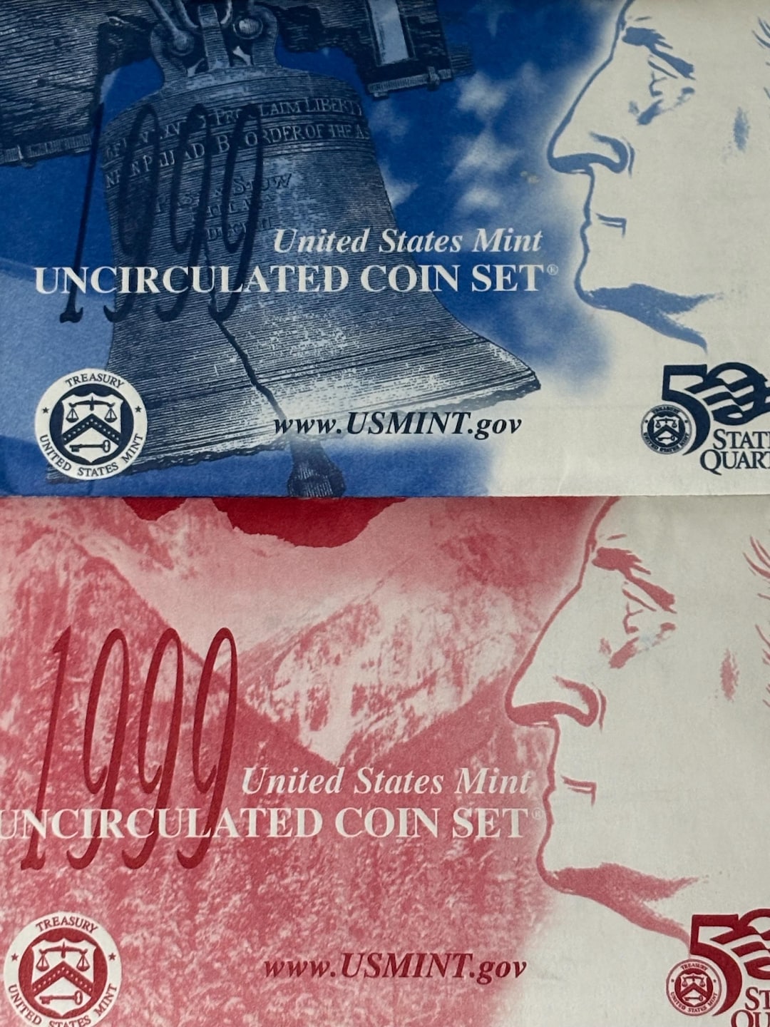 1999 Uncirculated Coin Set – First Year State Quarters, P & D Coins - Etsy