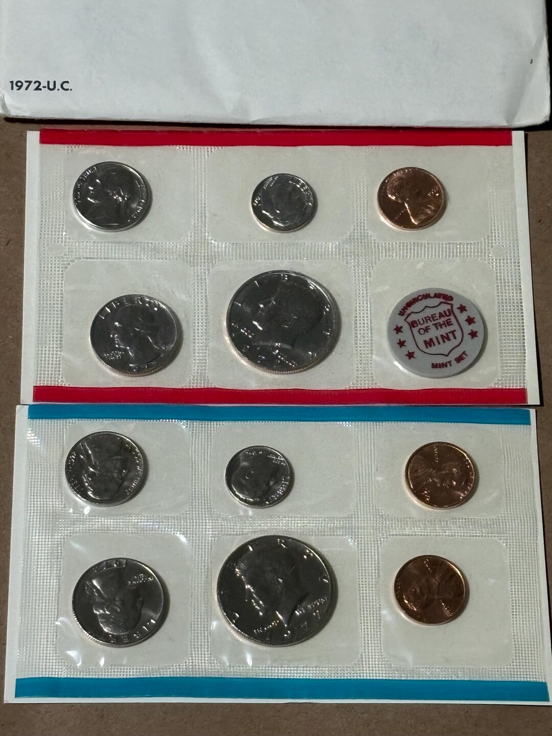 1972 Uncirculated US Coin Set – Original Mint Packaging, Vintage ...