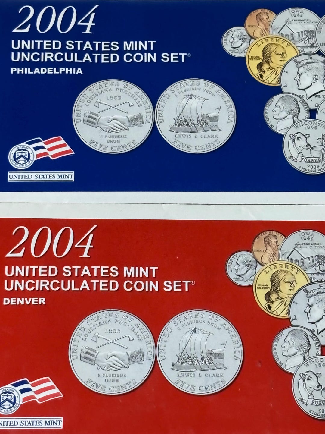 2004 Uncirculated US Mint Coin Set – State Quarters Collection (P & D ...