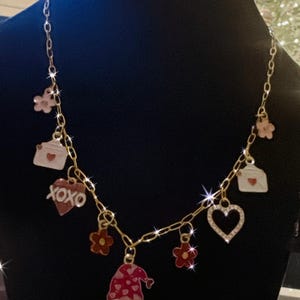Love Gnome Charm Necklace: Gold-Plated Valentine&#39;s Gift