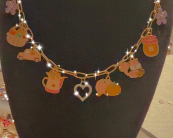 Autumn Charm Necklace — Personalized Seasonal Statement Jewelry