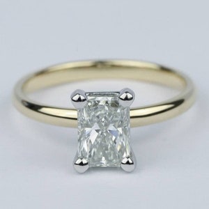 3 Ct Radiant Moissanite Engagement Ring, Radiant Cut Engagement Ring, Radiant Cut Wedding Ring, Radiant Cut Ring, Promise Ring.