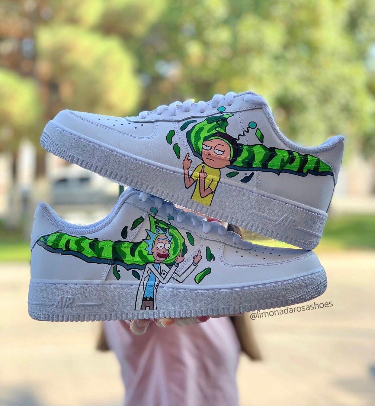 rick and morty nike trainers