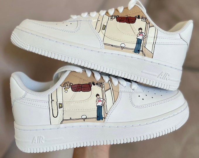 Harrys House Custom Original Nike AF1 version 3 Handpainted Shoes ...