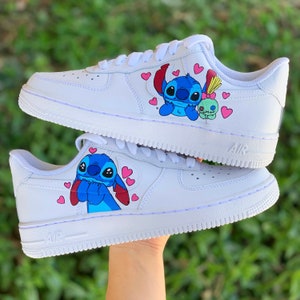 Stitch Custom Original Nike AF1. Handpainted Shoes | Etsy Ireland