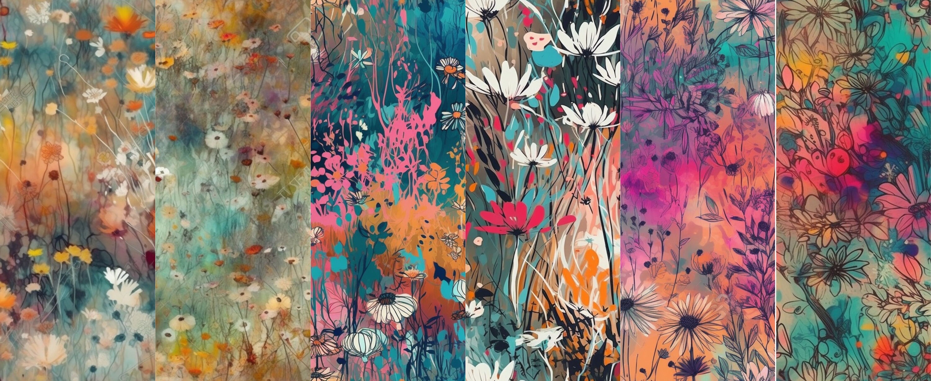 Spring Blossom Seamless Digital Paper Summer Flowers Png Seamless ...