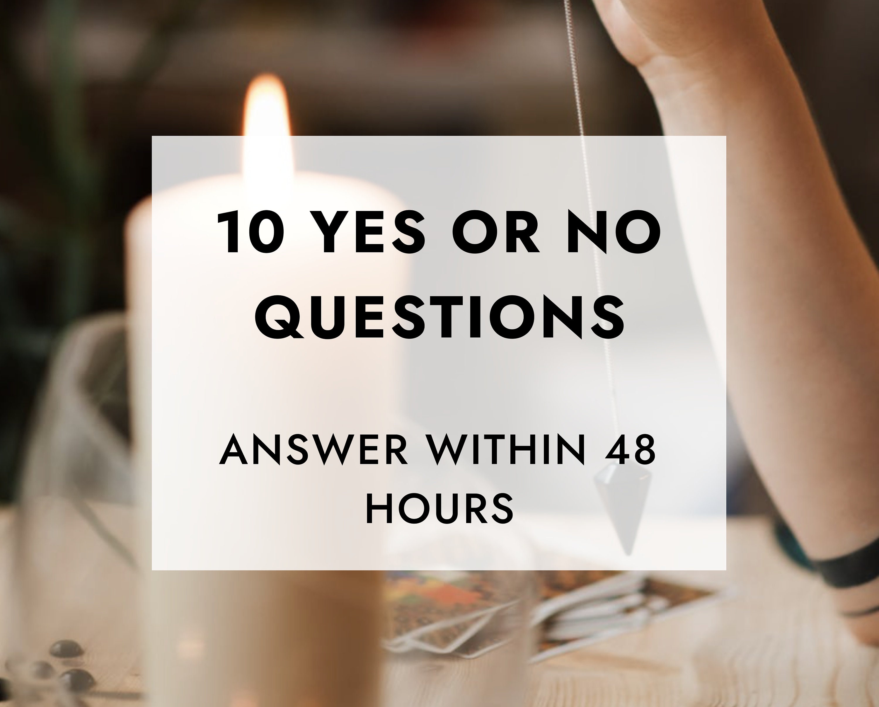 Yes or No Pendulum Reading Pendulum dowsing Pendulum Etsy