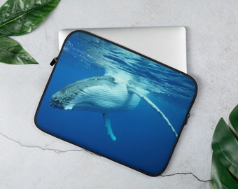 Humpback Whale Laptop Sleeve, Humpback Whale Electronics Cover, Humpback Whale Laptop Cover