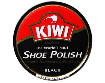 Cera para pulir zapatos y botas Kiwi 36 g - Negro y tostado oscuro