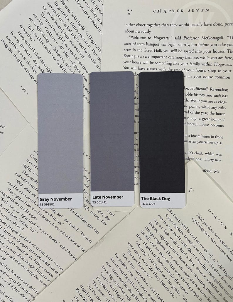 Chapter 1 Swatch Bookmarks - Etsy