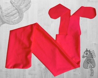 Solid Melon Equine Tail Bag, Pink Horse Tailbag and Discount Pony Tail Protection, Solid Coral Tail Bag for Equestrian Gifts for Horses