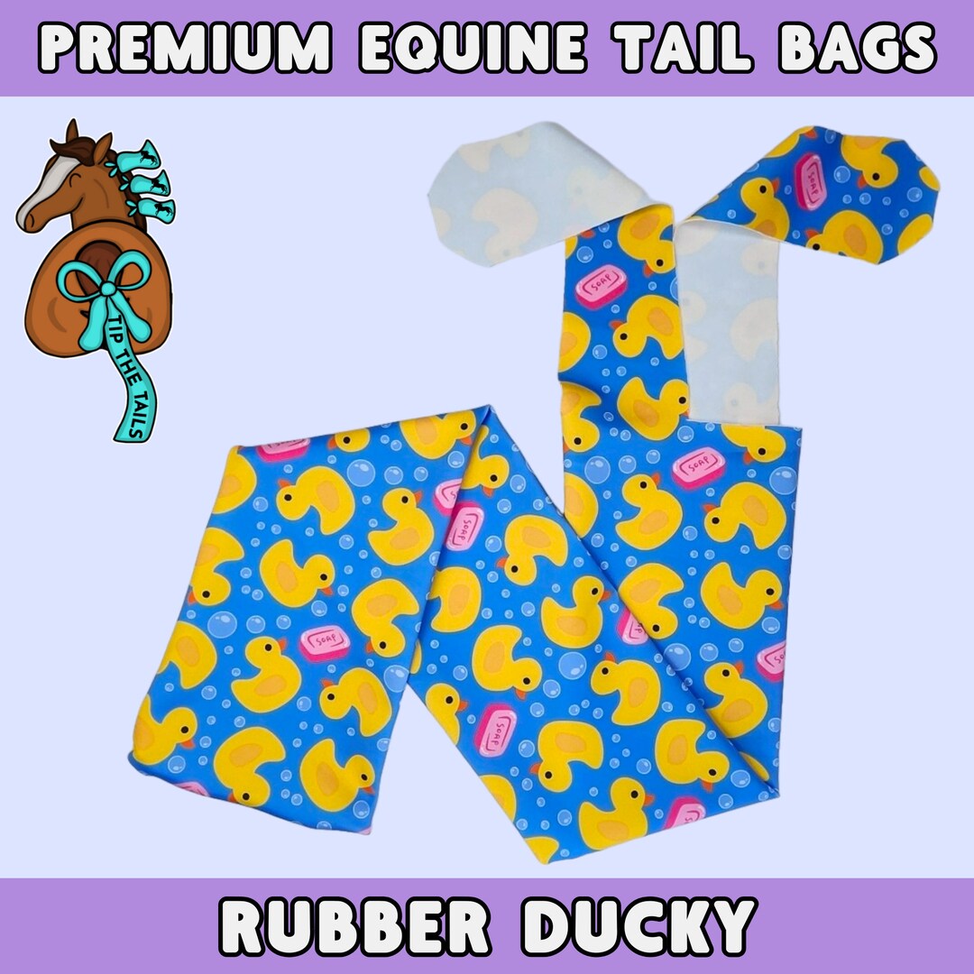 Rubber Ducky Equine Tail Bag, Ducky Horse Tail Bag for Equestrian Gift