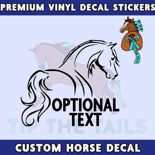 Horse Decals for Trailer Etsy