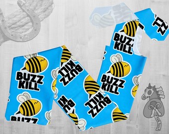 Buzz Kill Equine Tail Bag, Bumble Bee Horse Tailbag for Equestrian Funny Gifts, Spring Themed Tail Bag for Equine Tail Protection
