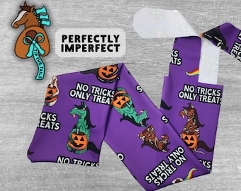 OOPS Version: No Tricks Only Treats Halloween Equine Tail Bag | Tail Bags for Horse Tail Protection | Halloween Accessory for Equine Gifts