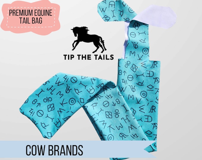 Cow Brands Tail Bag Horse Tail Bag Tailbag Equine Mane Bags and Tail Bags Pony Tail Bag Tail
