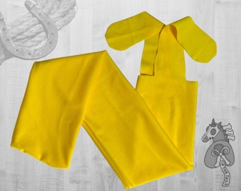 Solid Yellow Equine Tail Bag, Neon Yellow Horse Tailbag and Discount Pony Tail Protection, Solid Tail Bag for Equestrian Gifts for Horses
