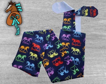 Dressage Training Pyramid Equine Tail Bag, Horse Tailbag for Dressage Equestrian Gifts, Tail Bags for Horse Tail Protection and Mane Bags