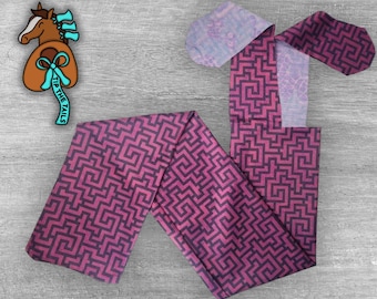 Maze Aztec Equine Tail Bag, Abstract Horse Tailbag for Equestrian Gifts, Western Aztec Horse Tack for Pony Tail Protection and Mane Bag