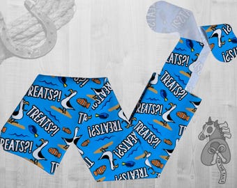 Treats?! Seagull Equine Tail Bag, Treats for Horse Tailbag for Equestrian Gifts, Ocean Themed Tail Bag for Equine Tail Protection