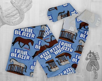 Trail Blazer Equine Tail Bag, Trail Horse Ranch Tailbag for Equine Tail Protection, Western Riding Gear & Equipment, Trail Pony Tail Cover