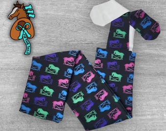 Show Jumping Equine Tail Bag, Hunter Jumper Tailbags for Equine Tail Protection, Equestrian Jumping Tack for Equine Gifts & Horse Mane Bags