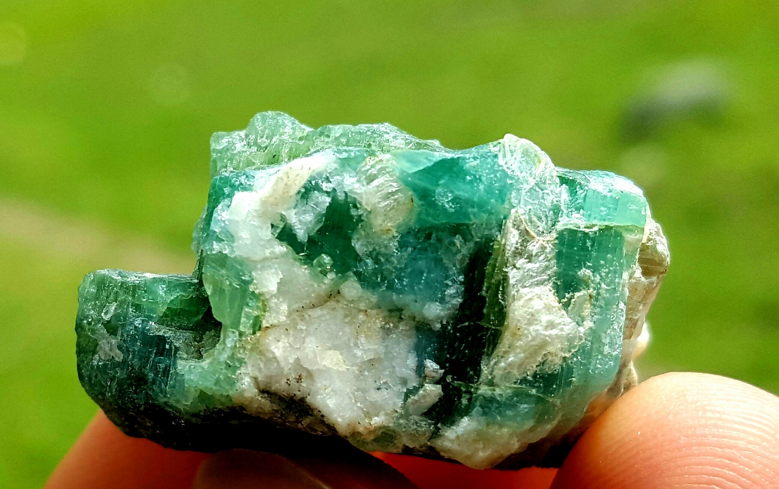 78 Carat Tourmaline Crystal On Feldspar Point Minerals Specimen Rare Tourmaline From Shigar Valley