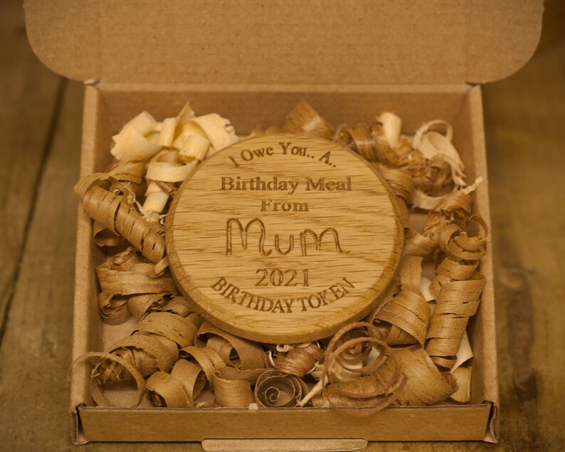 Birthday Gift I Owe You Token Personalised Handwriting - Etsy UK