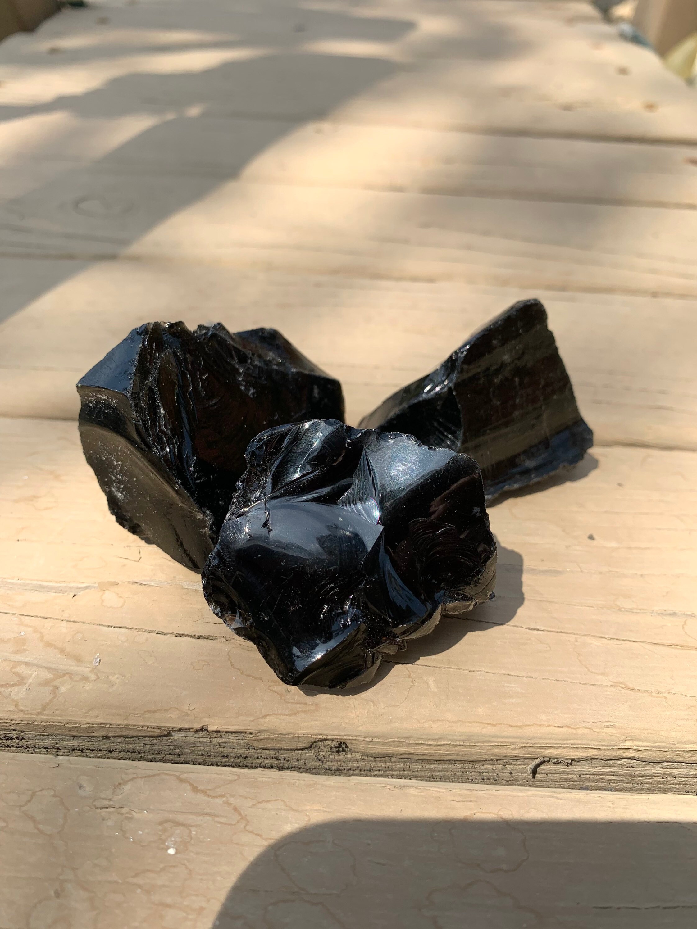 Large Black Obsidian Crystal Natural Rough Raw Healing Etsy