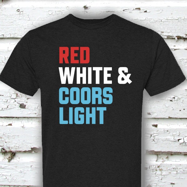 Red White and Coors Light Shirt Etsy