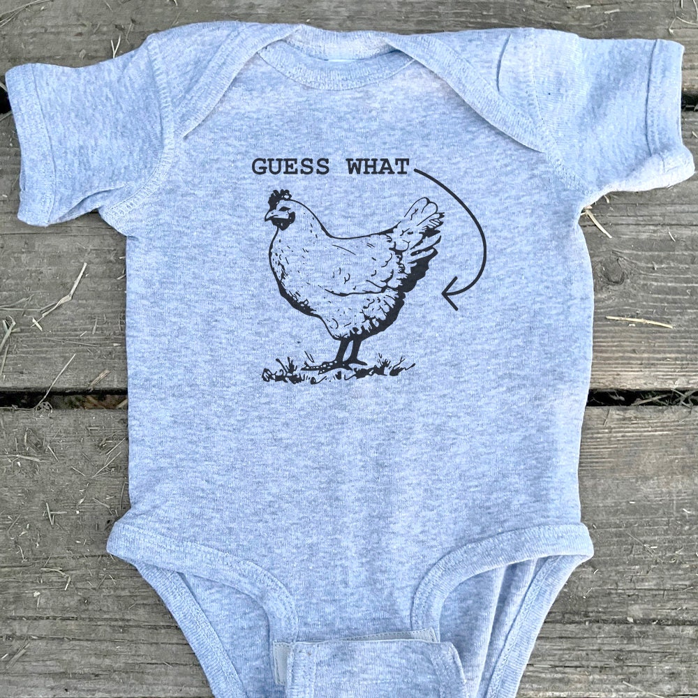 Guess what chicken butt baby outfit deals