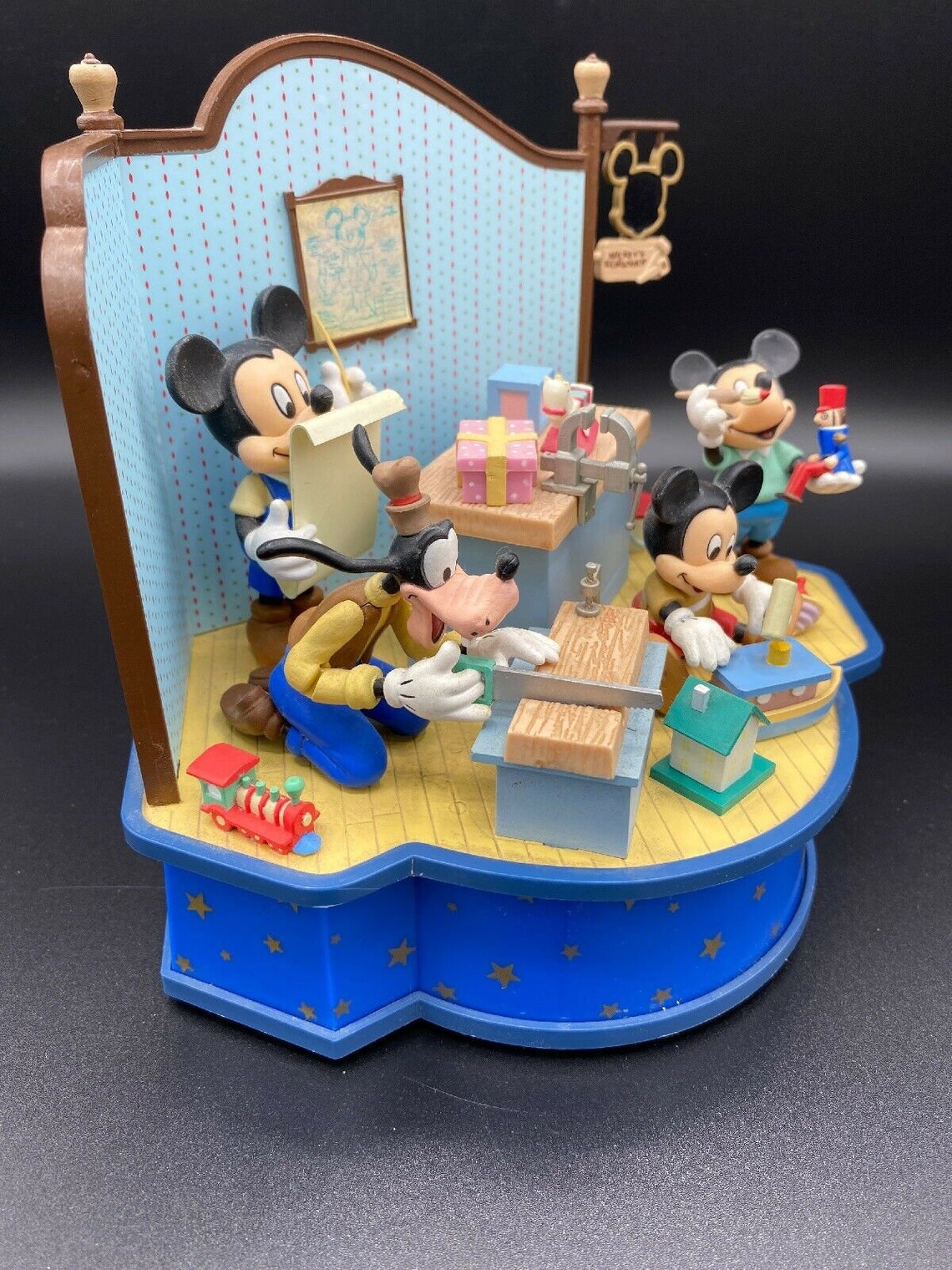 Disney Schmid Mickey Mouse Music Box whistle While You Etsy UK