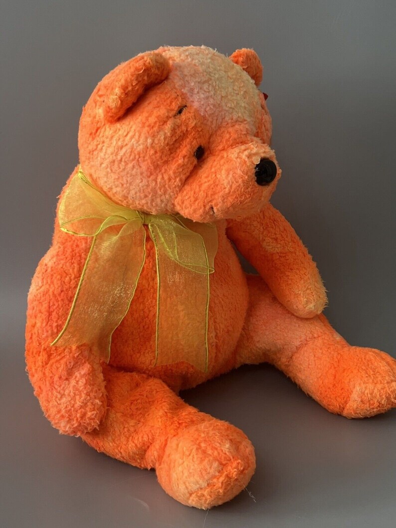 Ty Beanie Buddy Tangerine Bear Soft Toy Plush 2001 14 Retired & New
