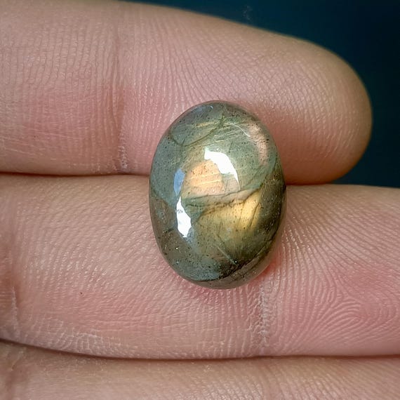 Lot De Cabochons Ovales En Labradorite Naturelle - Pierres Bleues Iridescentes, Taille ~8x6x4 Mm, Vrac