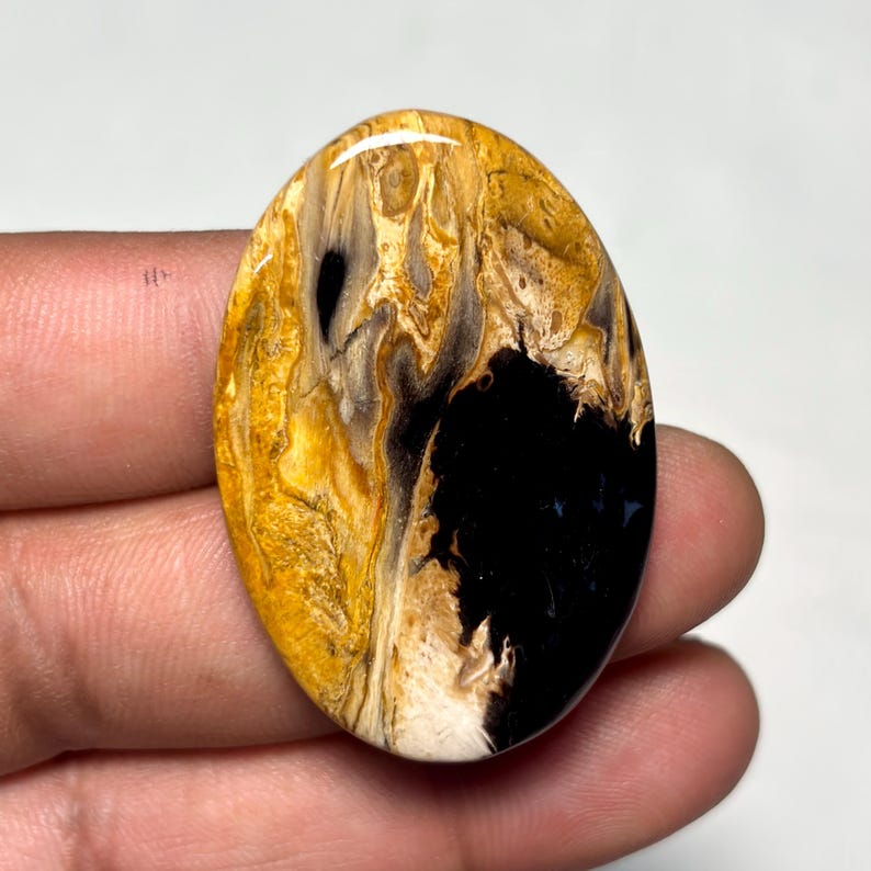 PalmWurzel-Achat Cabochon A One Qualität 100% natürlicher PalmWurzel Achat Loser Edelstein für die Herstellung von Schmuck, Code-MM-844 Bild 5