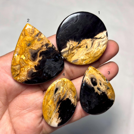 Palm Root Agate Cabochon A One Quality 100% Natural Palm Root Agate Loose Gemstone For Making Jewelry, code-MM-844