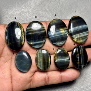 Ausgewählte blaue Tigerauge Cabochon, A One Qualität 100% natürlichen blauen Tigerauge lose Edelstein Halbedelstein für die Herstellung von Schmuck Code-MM-973