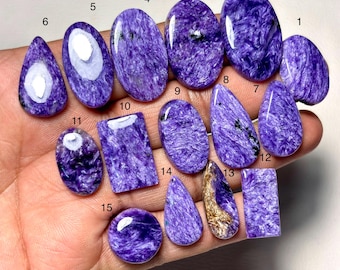 Lila Charoite A One Qualität 100% natürlicher Charoite Cabochon loser Edelstein für die Herstellung von Schmuck Code-MM-829