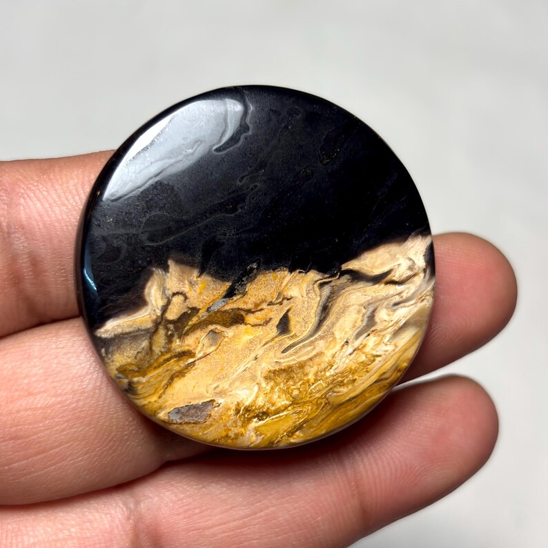 PalmWurzel-Achat Cabochon A One Qualität 100% natürlicher PalmWurzel Achat Loser Edelstein für die Herstellung von Schmuck, Code-MM-844 Bild 2