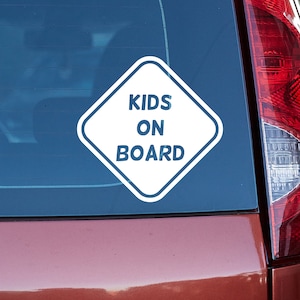 Kids on Board Vinyl, 29 Vinyl Colours, Car Sticker Decal Vinyl