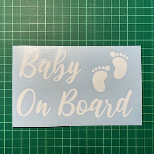 Baby on Board Vinyl, 29 kolorów winylu, naklejka samochodowa Vinyl