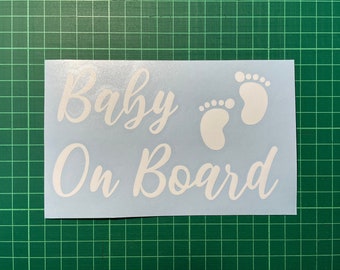 Baby on Board Vinyl, 29 Vinyl Colours, Car Sticker Decal Vinyl